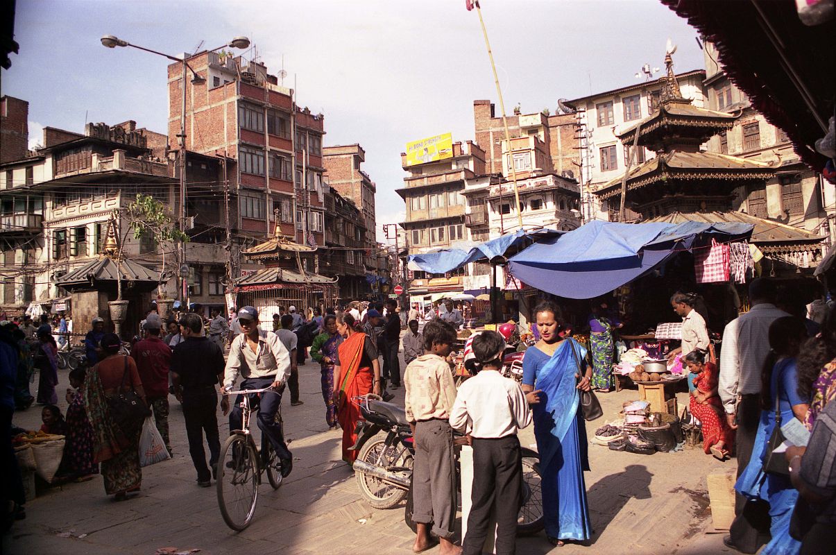 Kathmandu 05 01-1 Asan Tole Annapurna Temple Asan Tole is the crossroads for six major streets in Kathmandu, and is always jammed with shoppers, merchants, and worshippers, no matter the time. The three-storey Annapurna Temple is dedicated to the goddess of prosperity and abundance.